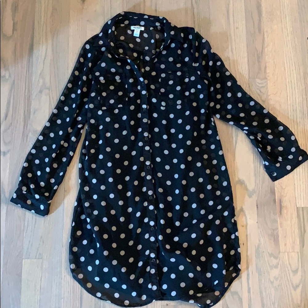 Polka dot mini dress